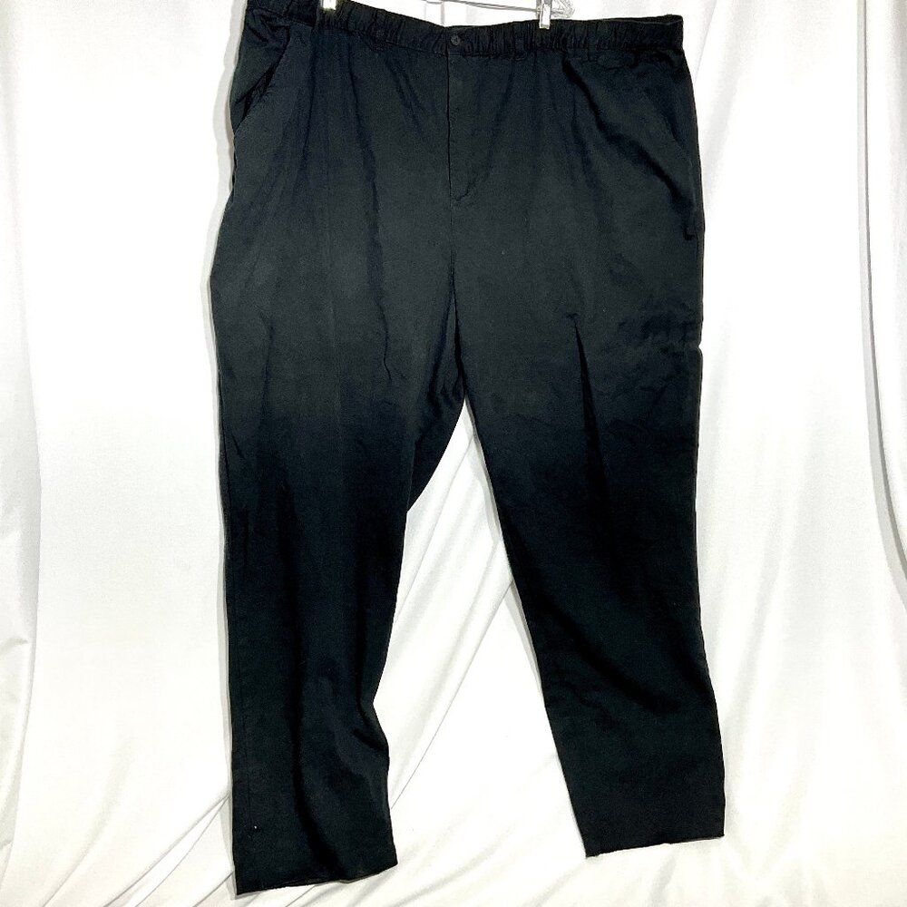 Men's NWOT Size 60 Black Twill Dress Pants by KingSize